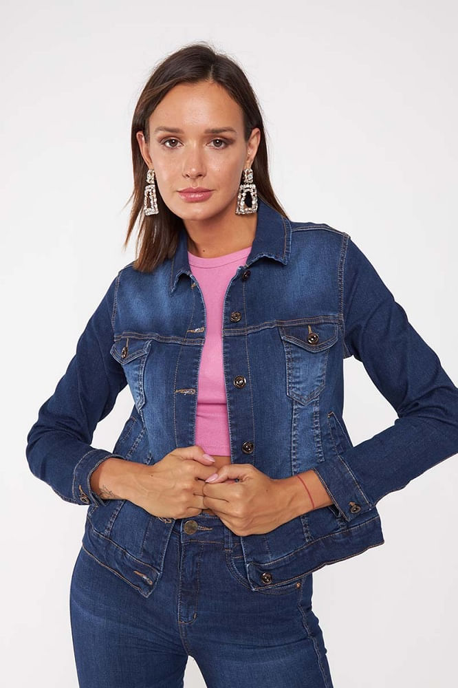Chaquetas Casaca Jean De Mujer Chaqueta Denim Mujer W Foundation