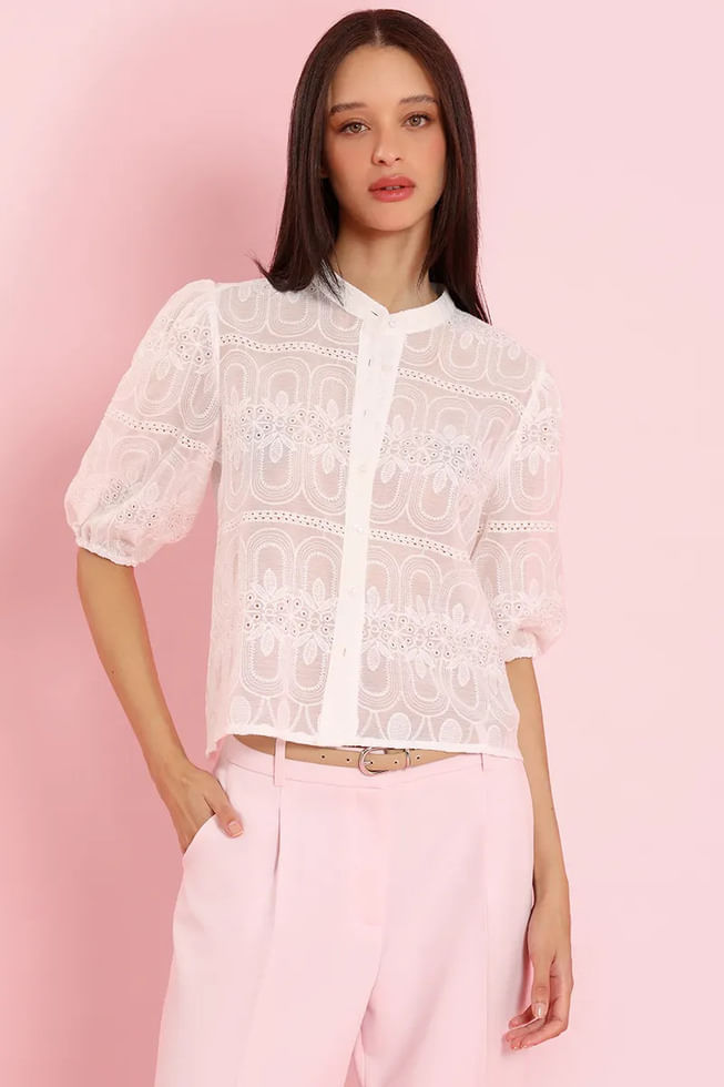 LIOLA Blusa m-3-4 c-bordado liola