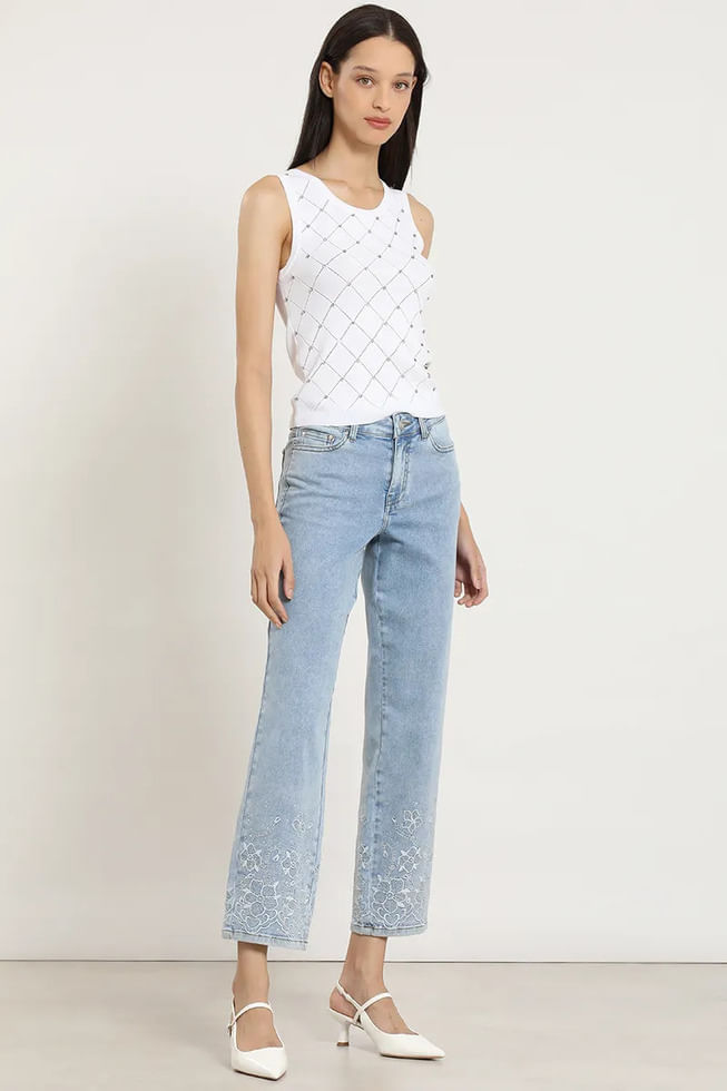 LIOLA Jeans slim c-bordado liola