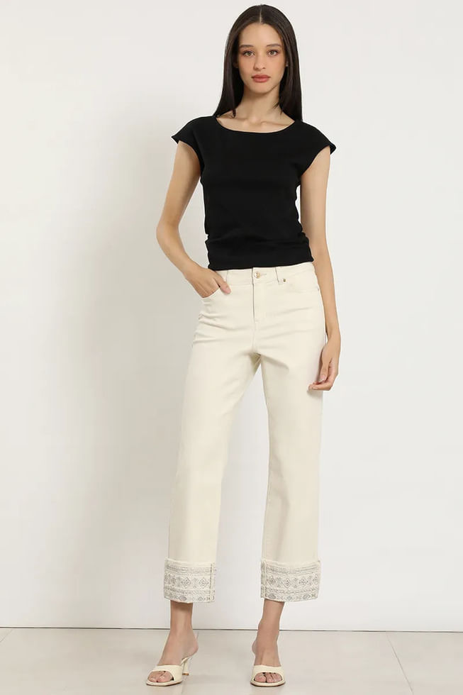 LIOLA Jeans recto c-bordado  liola
